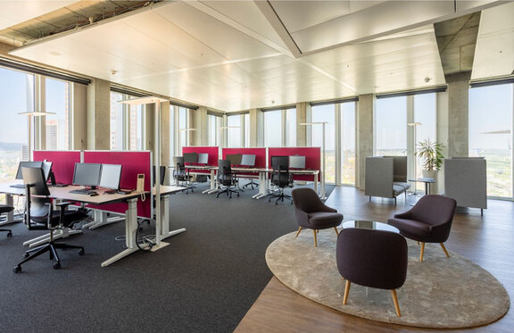 Open space und informelle Besprechungszonen